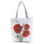 Sac Fourre-tout à Imprimé Fleur en Canevas - Rouge 