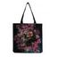 Sac Fourre-tout à Imprimé Crâne Fleur en Toile - multicolor B 