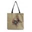 Sac Fourre-tout à Imprimé Crâne Fleur en Toile - multicolor C 