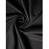 Robe Cahce-cœur Ligne A Superposée Asymétrique Papillon en Dentelle Grande Taille - Noir 4X