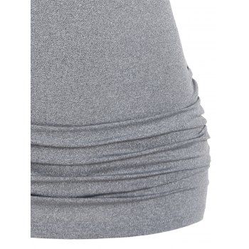 Gothic Tank Top Ruched Butterfly Lace Cross Tank Top O Ring Surplice Summer Top