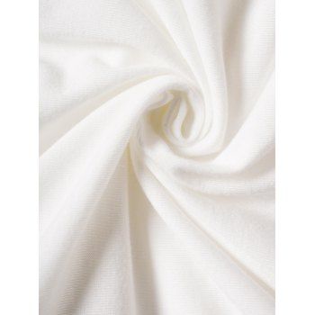 Plain Color Layered Dress Grommet Plunging Neck Empire Waist Adjustable Strap Asymmetrical Midi Dress