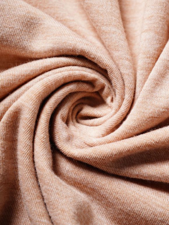 Débardeur Décontracté Drapé à Chaîne Embelli de Paillettes à Col Bénitier - café lumière XL