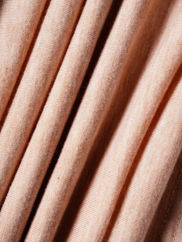 Débardeur Décontracté Drapé à Chaîne Embelli de Paillettes à Col Bénitier - café lumière XL