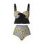 Maillot de Bain Tankini Péplum Tournesol en Vichy - Noir S