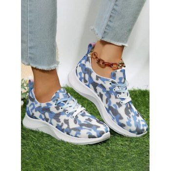 

Low Top Lace Up Front Casual Sneakers, Blue