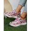 Low Top Lace Up Front Casual Sneakers - Rouge EU 39