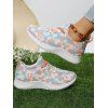 Low Top Lace Up Front Casual Sneakers - Rose EU 43