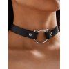 Collier Ras-de-Cou Motif Chat à Sculpture Creuse Style Punk - Noir 