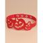 Collier Ras-de-Cou D'Halloween en Forme de Citrouille Mignon avec Bouton-Pression - Rouge 