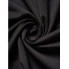 Gothic Dress Lattice Strap Cut Out Cold Shoulder Plain Color High Waisted A Line Mini Dress - BLACK M