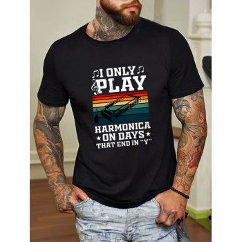 

Slogan Print Graphic T Shirt Short Sleeve Round Neck Casual Tee, White