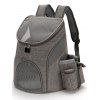 Sac à Dos de Sécurité pour Chien Domestique de Couleur Unie Pliable et Chats - Gris Foncé 