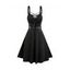 Punk Gothic Dress Lace Up D-ring Eyelet Straps A Line Dress Sleeveless High Waist Dress - LIGHT PINK XXXL