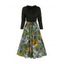 Robe Fourreau Ceinturée à Imprimé Fleur  - multicolor A L