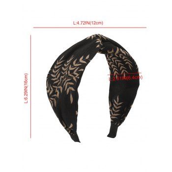 Leaves Print Twist Hairband