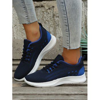 

Lace Up Running Sports Sneakers, Blue