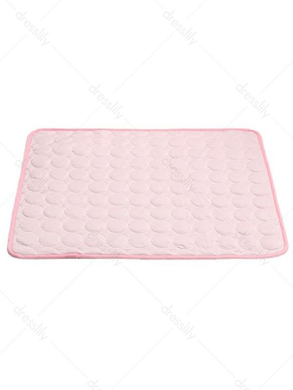 Coussin d'été Pliable et Respirant pour Animaux de Compagnie Chat et Chien - Rose clair 