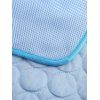 Coussin d'été Pliable et Respirant pour Animaux de Compagnie Chat et Chien - Bleu 