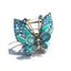 Colorful Butterfly Pattern Rhinestones Trendy Hair Claws - multicolor A 