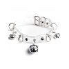 Collier Ras-du-Cou Réglable Bouclé Anneau en Métal - Transparent 1PC