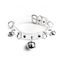 Collier Ras-du-Cou Réglable Bouclé Anneau en Métal - Transparent 1PC