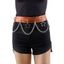 Ceinture avec Boucle en Chaîne et Etoile à Sculpture Creuse Style Punk - Brun 1PC