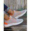 Lace Up Running Sports Sneakers - Gris EU 42