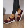 Breathable Cut Out Slip On Casual Shoes - Rouge EU 39