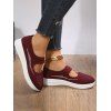Breathable Cut Out Slip On Casual Shoes - Rouge EU 43