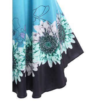 Ombre Flower Print Tank Top Adjustable Shoulder Straps Cottagecore Summer Tank Top