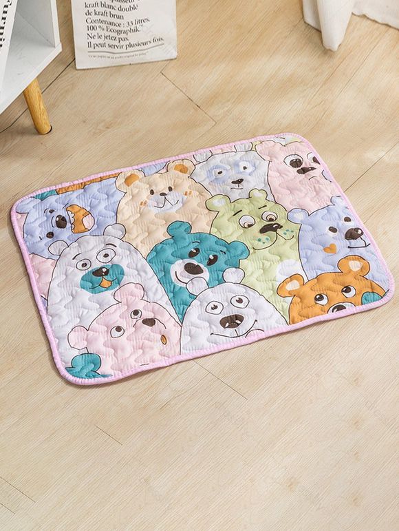 Tapis d'été Antidérapant pour Animaux de Compagnie à Imprimé Dessin Animé pour Chat Chein - multicolor B 