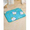 Tapis d'été Antidérapant pour Animaux de Compagnie à Imprimé Dessin Animé pour Chat Chein - Bleu 