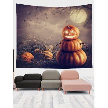 

Pumpkin Print Hanging Wall Halloween Decoration Tapestry, Multicolor a