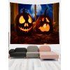 Tapisserie Murale Pendante Décoration D'Art D'Halloween à Imprimé Citrouille - multicolor A 