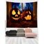 Tapisserie Murale Pendante Décoration D'Art D'Halloween à Imprimé Citrouille - multicolor A 