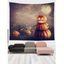 Tapisserie Murale Pendante Décoration D'Art D'Halloween à Imprimé Citrouille - multicolor A 