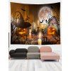Tapisserie Murale Pendante à Imprimé 3D Citrouille Halloween - multicolor A 