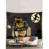 Tapisserie D'Halloween à Imprimé Toile D'Araignée et Crâne - multicolor A 150*100CM