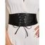 Ceinture Elastique Etoile à Lacets à Taille Large - Noir 1PC