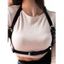 Ceinture Harnais Bouclée Décorée de Clous Style Punk - Noir 1PC