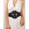 Ceinture Simple à Double Boucle en Couleur Unie - Noir 1PC