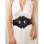 Ceinture Simple à Double Boucle en Couleur Unie - Noir 1PC