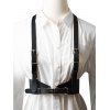 Ceinture Harnais Bouclée Décorée de Clous Style Punk - Noir 1PC