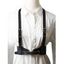 Ceinture Harnais Bouclée Décorée de Clous Style Punk - Noir 1PC
