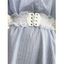 Ceinture Large en Couleur Unie à Lacets - Blanc 1PC