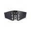 Ceinture Corset Large Décoré de Œillets et D'Œillets - Noir 1PC