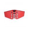 Ceinture Corset Large Décoré de Œillets et D'Œillets - Rouge 1PC