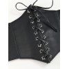 Halloween Bat Allover Print Hoodie and Gothic Lace Up Star Eyelet Waist Belt Stud Earrings Outfit - multicolor S