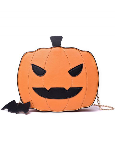Funny Pumpkin Shape Chain Halloween Crossbody Bag